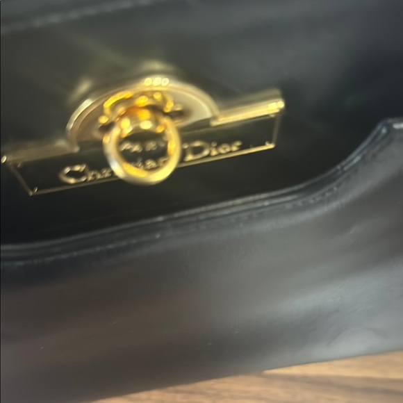 **SOLD** Dior Black Satchel with Gold-Tone Clasp Vintage - Picture 7 of 10